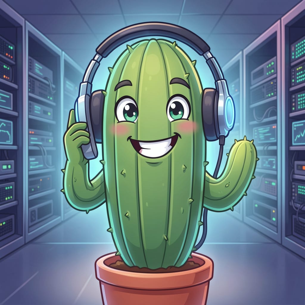 Prickly, the Cactus IT Solutions mascot